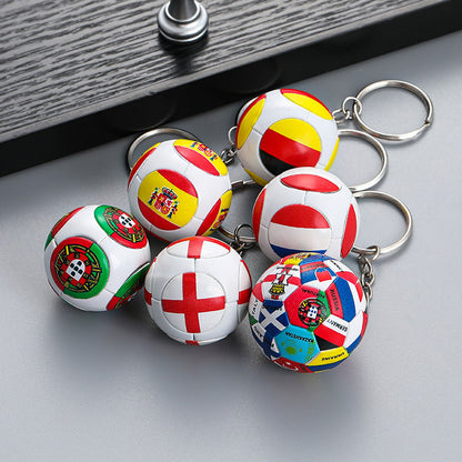World Cup 2026 Football National Flag Keychains