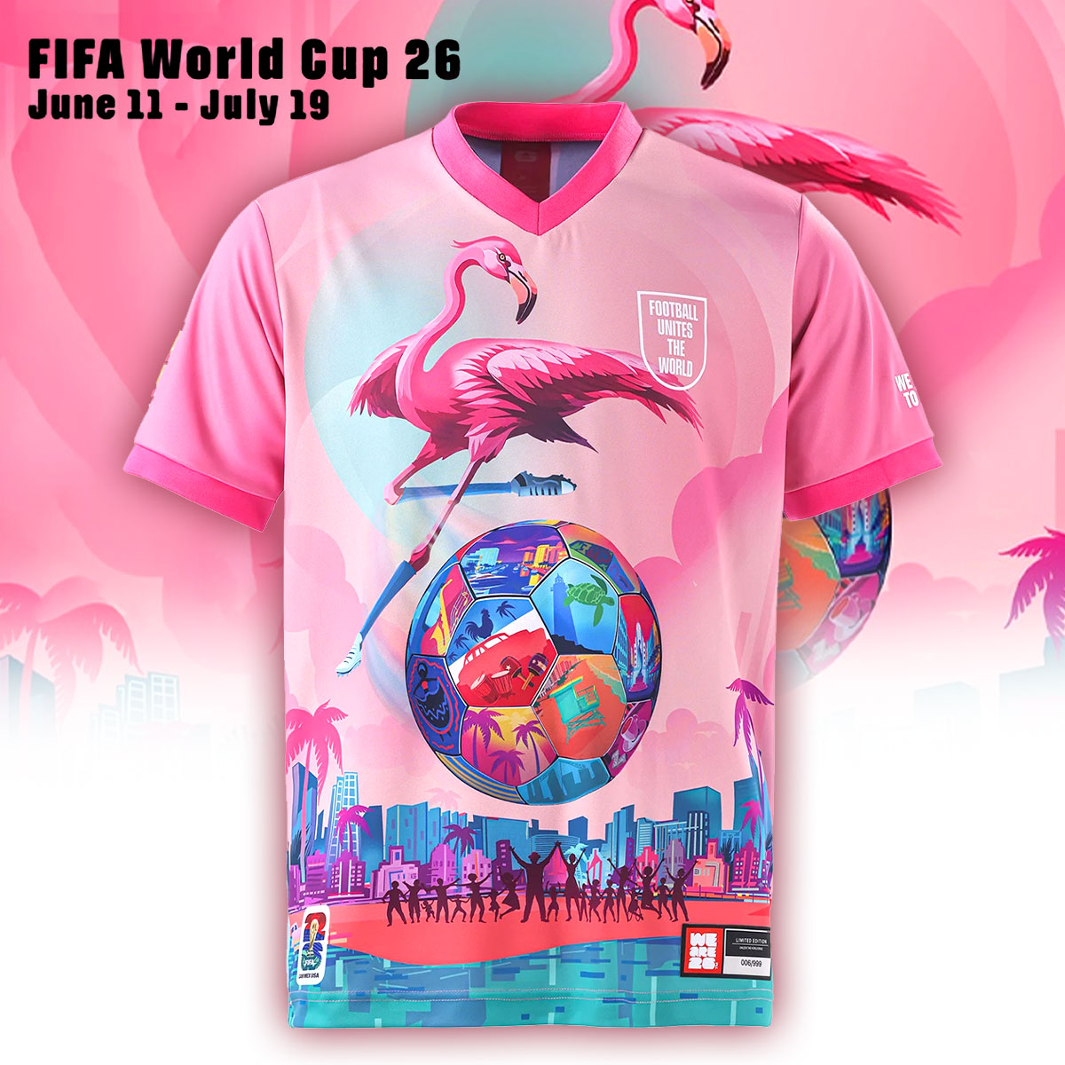 Limited Edition Miami City Jersey World Cup 2026
