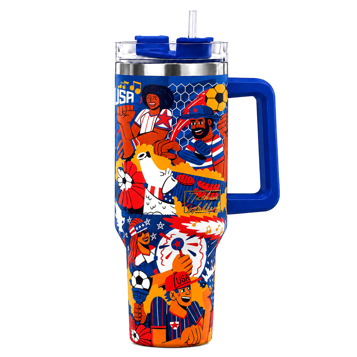 USA Sports Fan Tumbler Stainless Steel