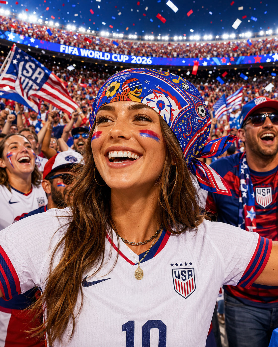 USA World Cup Team Scarf for Fans Bandana
