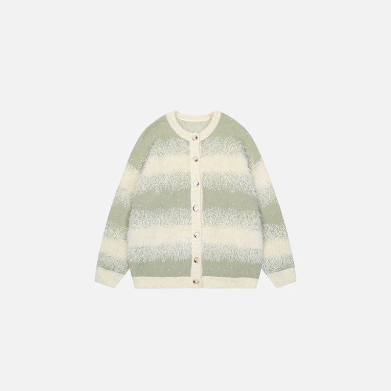 Frosted Wave Knit Sweater Soft Nylon V-Neck Pullover with Textured Finish