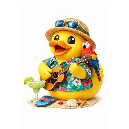 Jimmy Buffett Tropical Vacation Rubber Duck