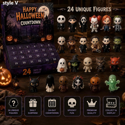 Halloween Advent Calendar 2026, 24 Day Ghost Blind Box, Spooky Cute Countdown Gift, Mini Collectible Hanging Ornaments, Multiple Box Styles