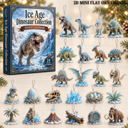 Ice Age Dinosaur Advent Calendar 2026 - 24-Day Festive Countdown, Acrylic Charms Blind Box - Gift For Dinosaur Lovers