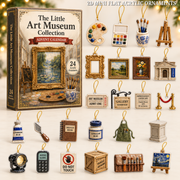 Art Museum Advent Calendar 2026 - 24-Day Festive Countdown, Acrylic Charms Blind Box - Gift For Art Lovers