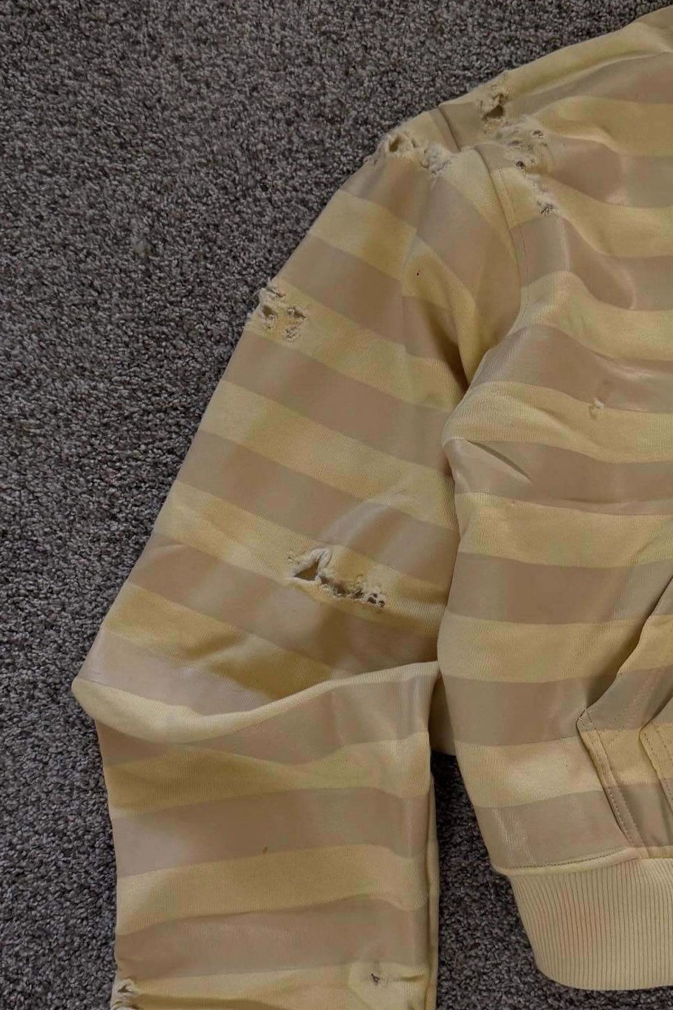 Yellow Graphic Zip Hoodie