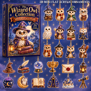 Wizard Owl Collection Advent Calendar 2026 - 24-Day Festive Countdown, Acrylic Charms Blind Box - Gift For Owl Lovers