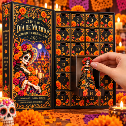 24 Days of Day of the Dead Marigold Catrina Atelier - Advent Calendar 2026