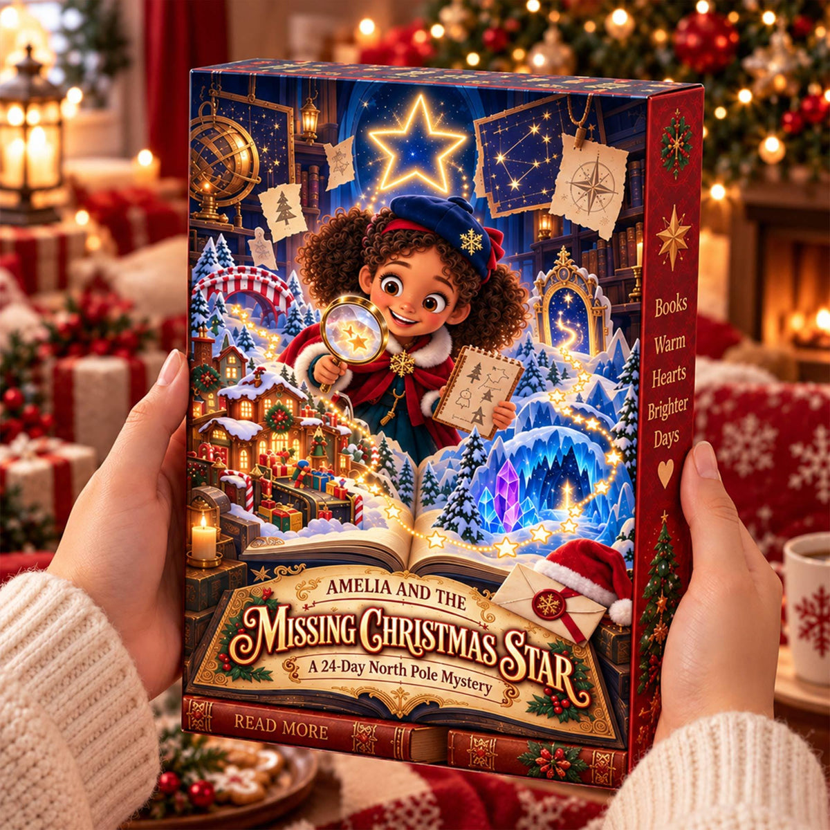 Personalized Kids Advent Calendar 2026, Christmas Mystery Story, Custom Name North Pole Adventure, Christmas Countdown Gift for Girls & Boys