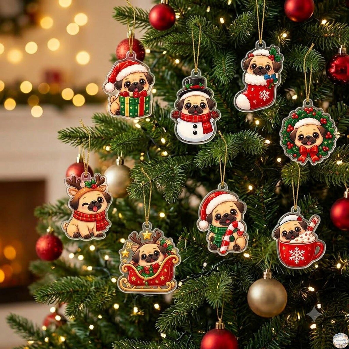 Puppy Advent Calendar 2026 | 24 Day Christmas Countdown with Personalized 2D Dog Ornament