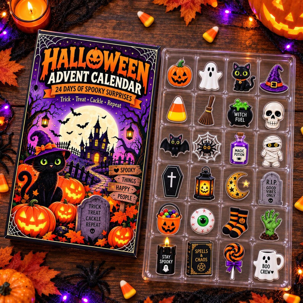 Halloween Advent Calendar, Spooky Countdown Blind Box, Halloween Countdown Gift, Halloween Gift