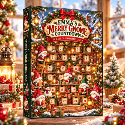 Personalized Gnome Advent Calendar 2026, Christmas Gnome Blind Box, 24 Day Holiday Countdown