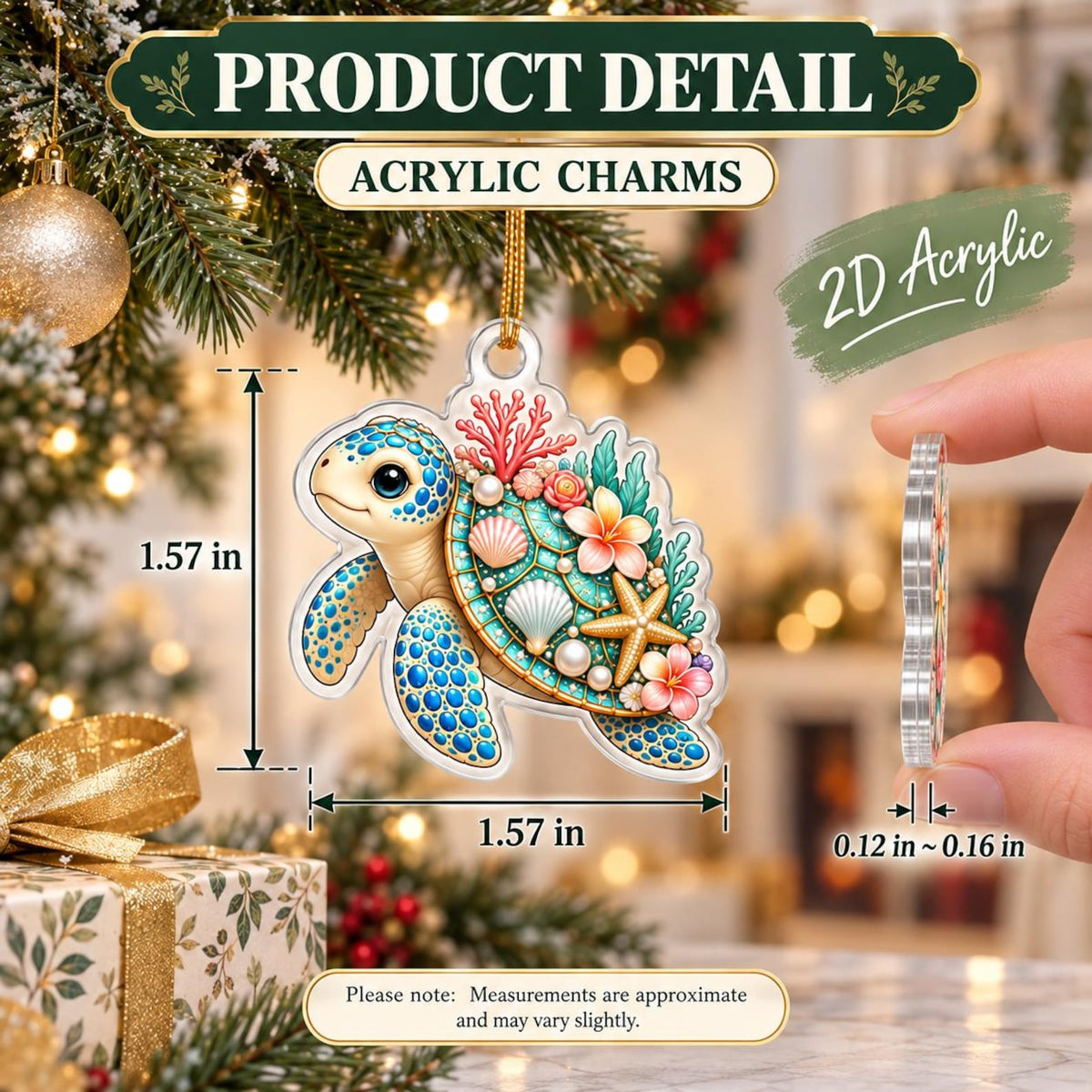 Frenchie Christmas Countdown Advent Calendar 2026, 24 Days of Paws and Holiday Cheer, Cute Bulldog Acrylic Ornaments for Pets