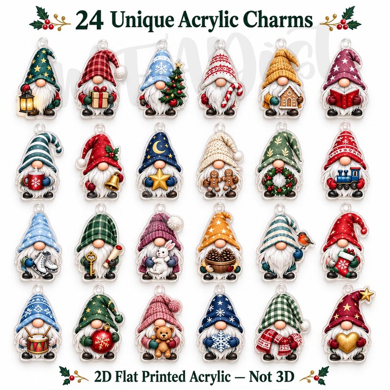 Personalized Gnome Advent Calendar 2026, 24 Days Xmas Scandinavian Gnome Ornaments Countdown Box, Custom Holiday Decor,Gift for Gnome Lovers
