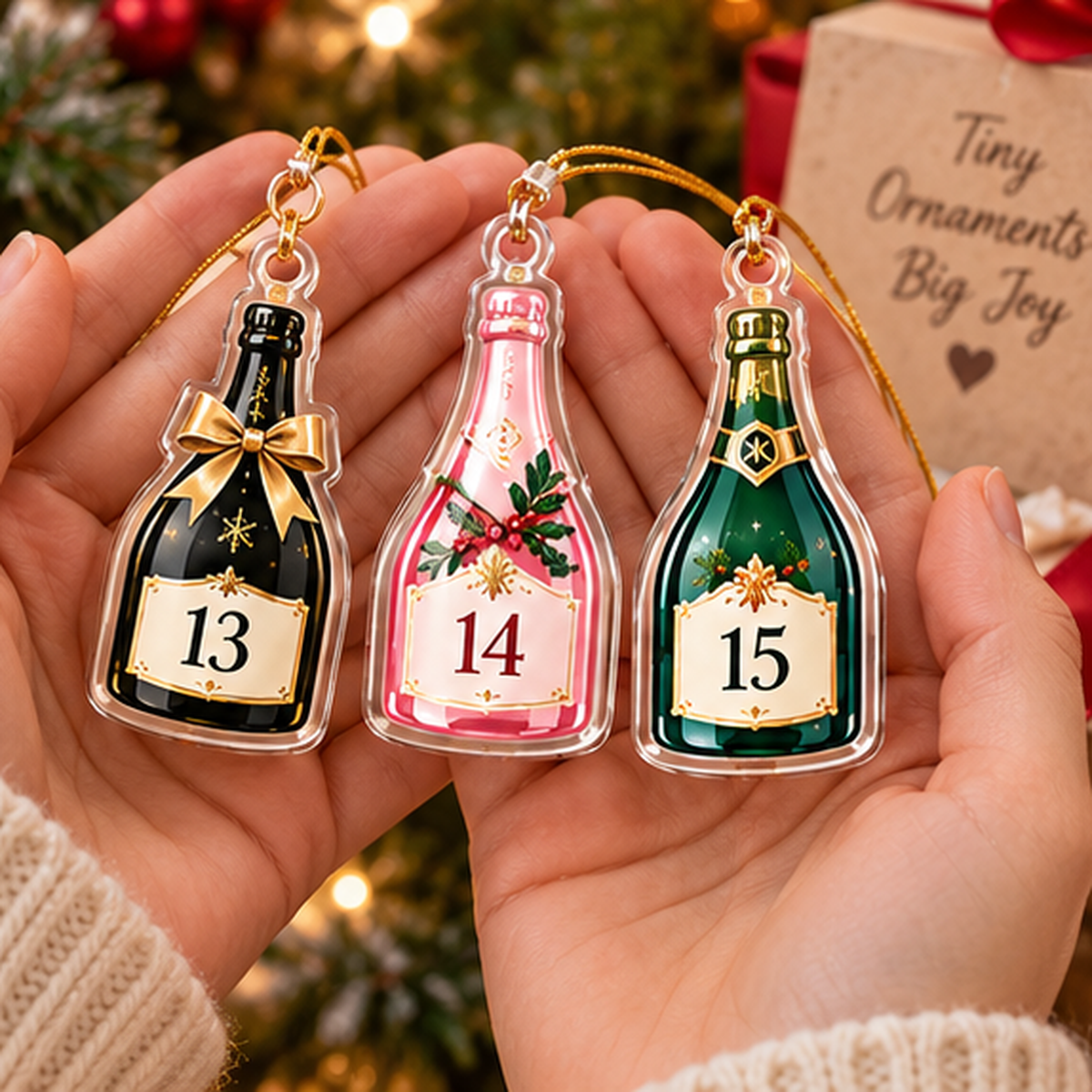 2026 Champagne Advent Calendar, 24 Days of Sparkling Surprises, Holiday Countdown Box, Luxury Wine Gift Set for Celebration