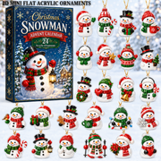 Christmas Snowman Advent Calendar 2026 - 24-Day Festive Countdown, Acrylic Charms Blind Box - Gift For Family Members