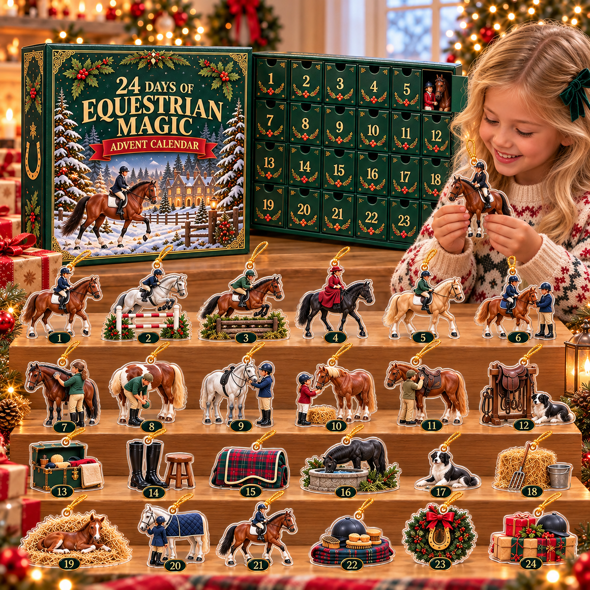 Esquestrian Magic 2026 - 24-Day Festive Countdown, Acrylic Charms Blind Box