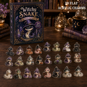 Witchy Snake Advent Calendar 2026 - 24-Day Festive Countdown, Acrylic Charms Blind Box - Gift For Snake Lovers