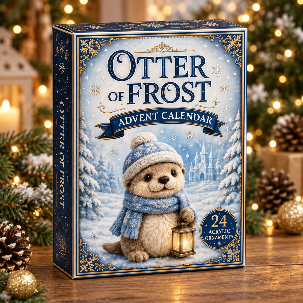 Otter Of Frost Advent Calendar 2026 - 24-Day Festive Countdown, Acrylic Charms Blind Box - Gift For Otter Lovers