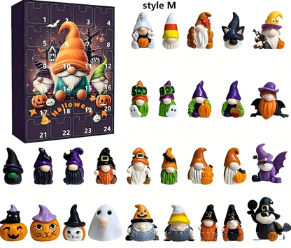 Halloween Advent Calendar 2026, 24 Day Ghost Blind Box, Spooky Cute Countdown Gift, Mini Collectible Hanging Ornaments, Multiple Box Styles