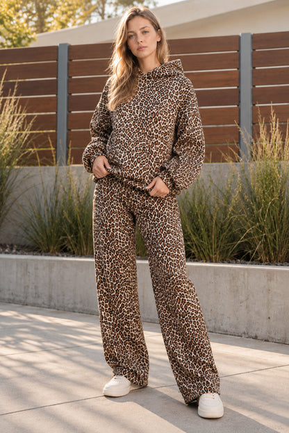Y2K Leopard Print Hip-Hop Hoodie