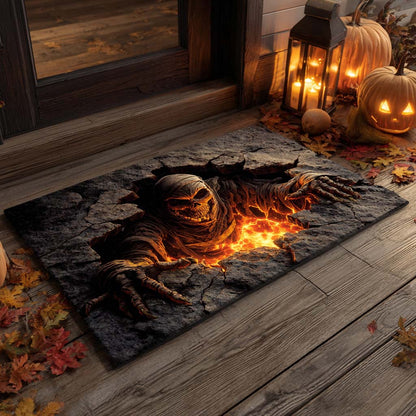 3D Mummy Spooky Halloween Gate Doormat