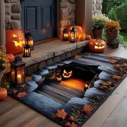 3D Optical Illusion Halloween Gate Doormat