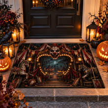 3D Scary Evil Clown Carnival Halloween Gate Doormat Spooky Rug