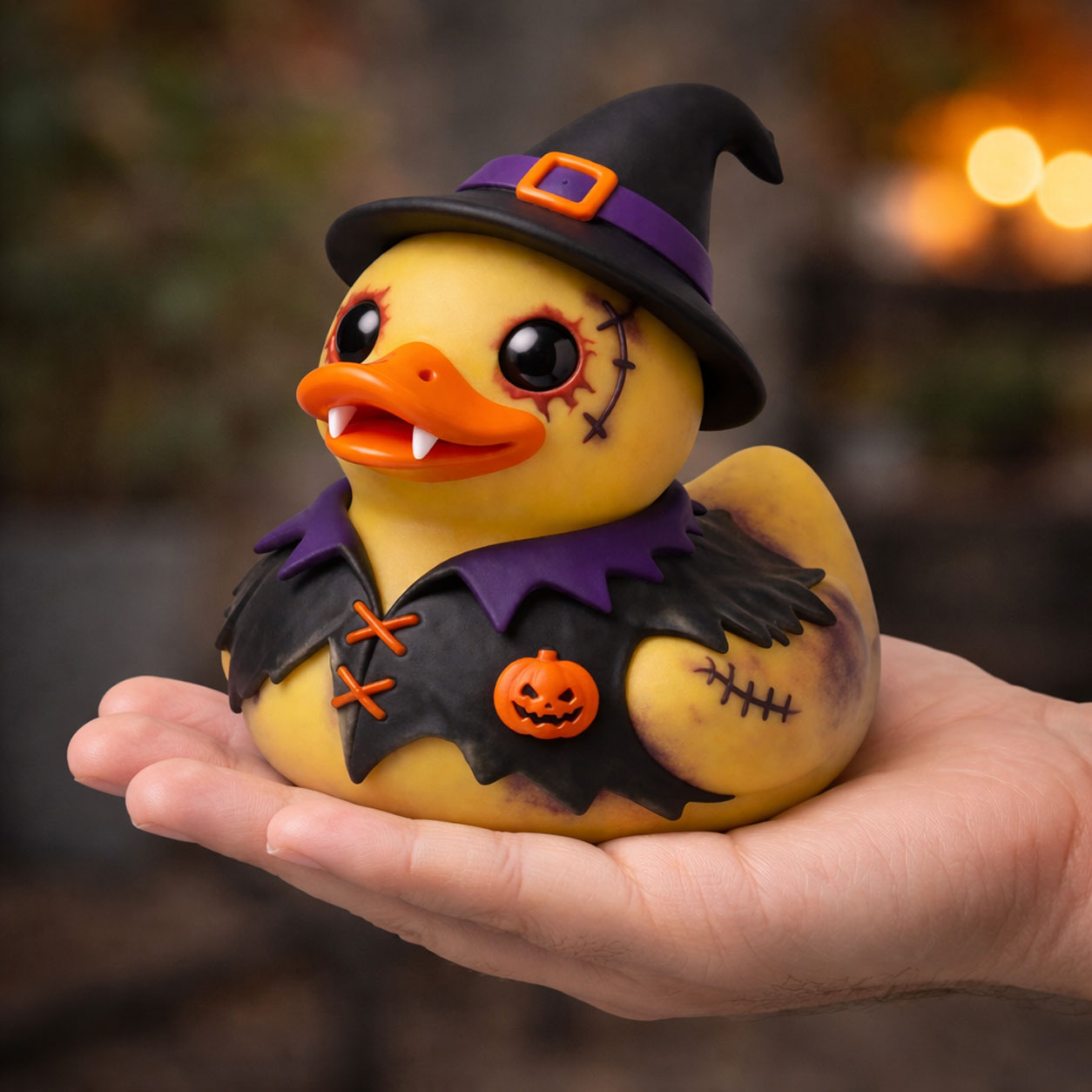Halloween Zombie Witch Rubber Duck
