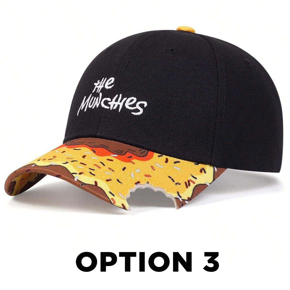 Embroidered Donut Hip Hop Baseball Cap