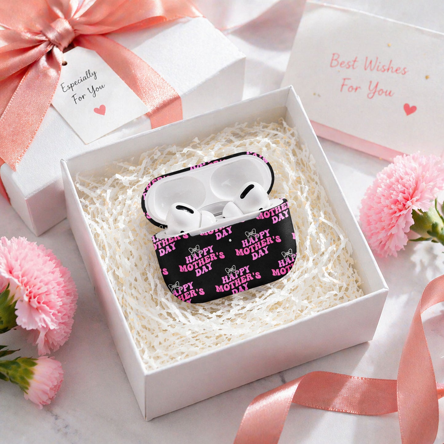 Happy Mother's Day Pink Bow AirPods Pro Case