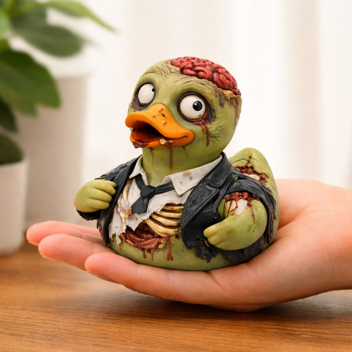 Zombie Business Man Rubber Duck Horror Collectible