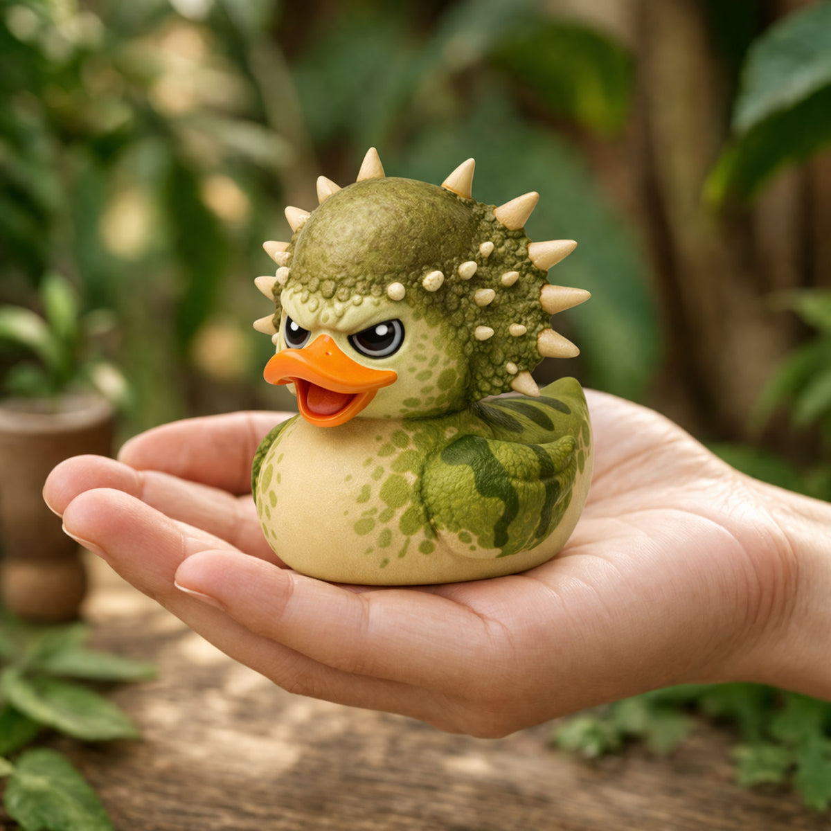 Pachycephalosaurus Cosplay Rubber Duck Figurine
