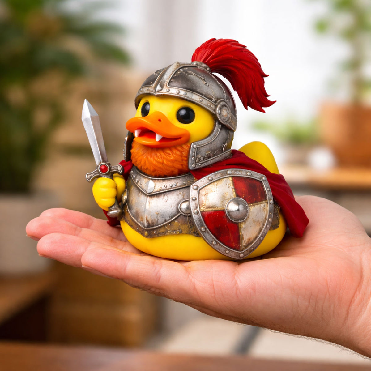 Medieval Knight Bearded Rubber Duck Collectible