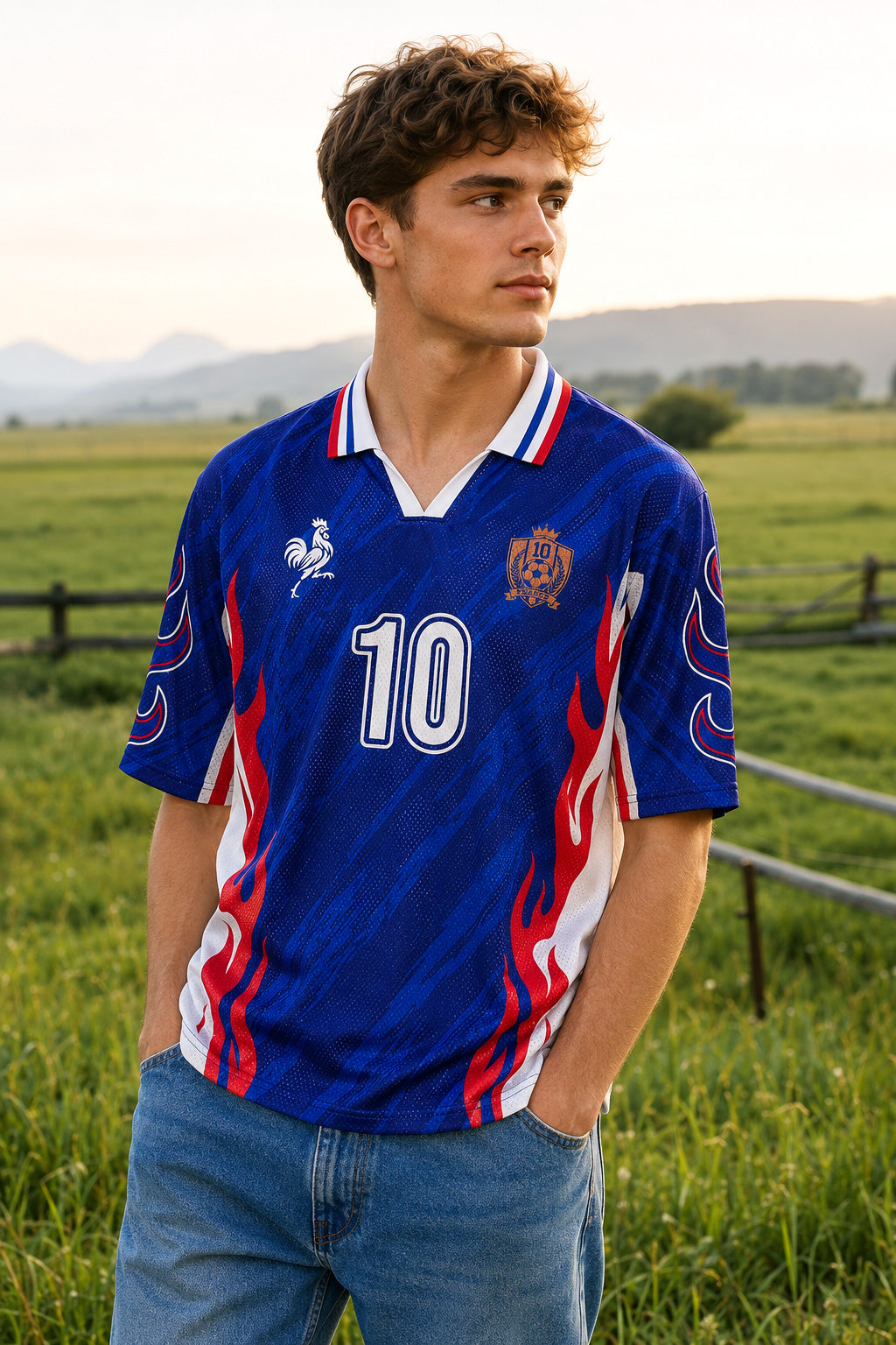 World Cup France Print Short Sleeve Tee