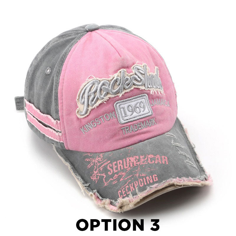 1969 Retro Washed Letter Embroidered Baseball Cap