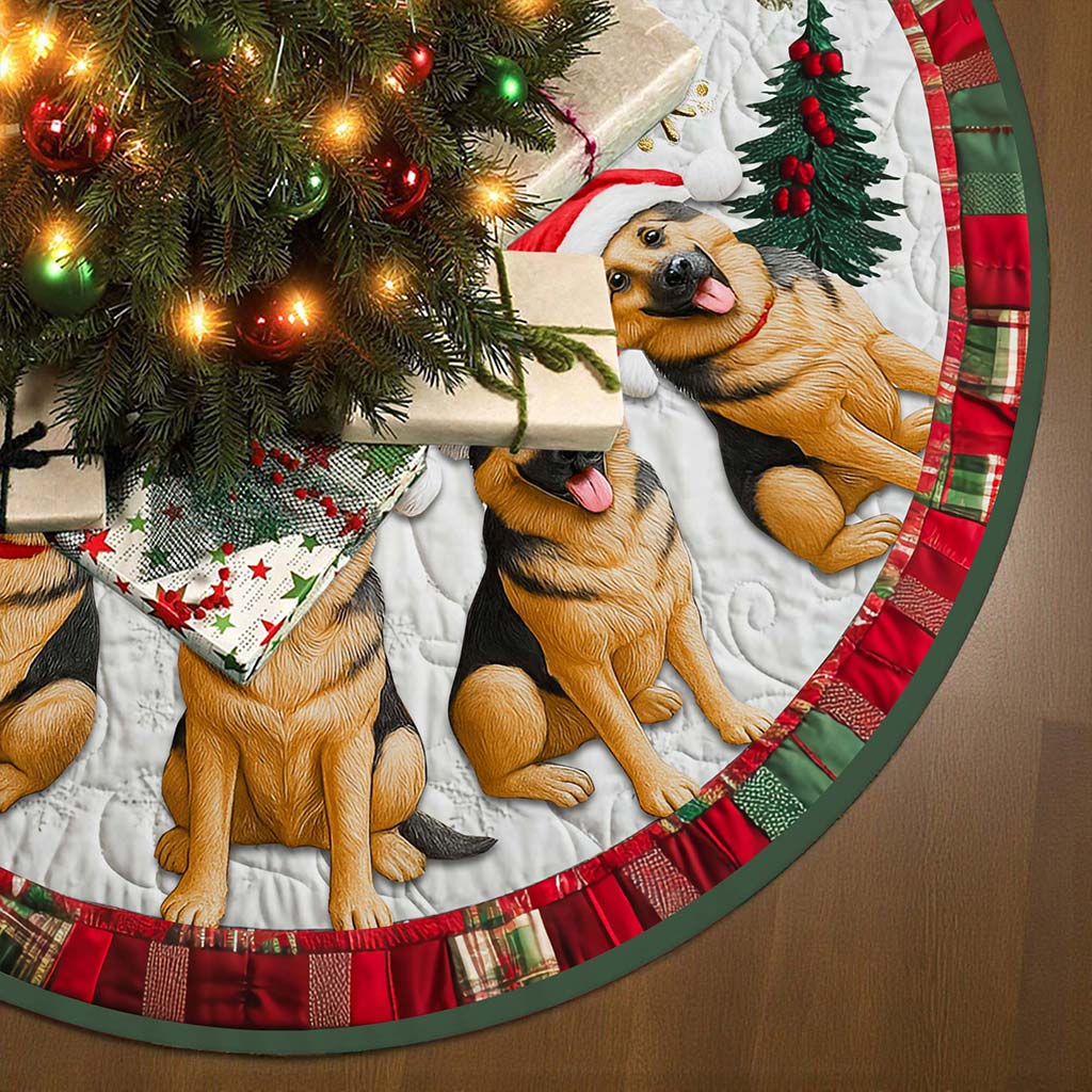 German Shepherd Christmas Tree Skirt UKHA5061101