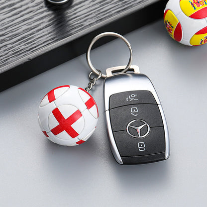 World Cup 2026 Football National Flag Keychains