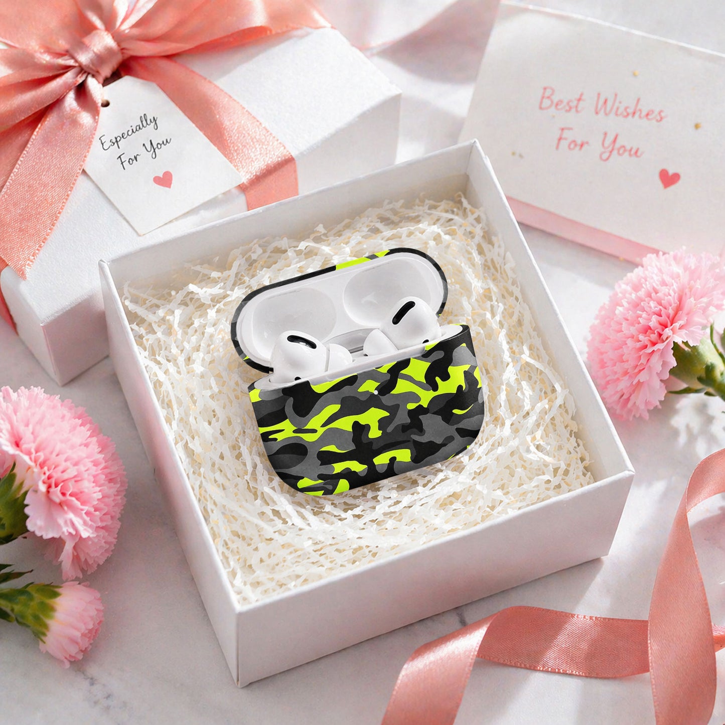 Dark Foliage Woodland Camo AirPods Case