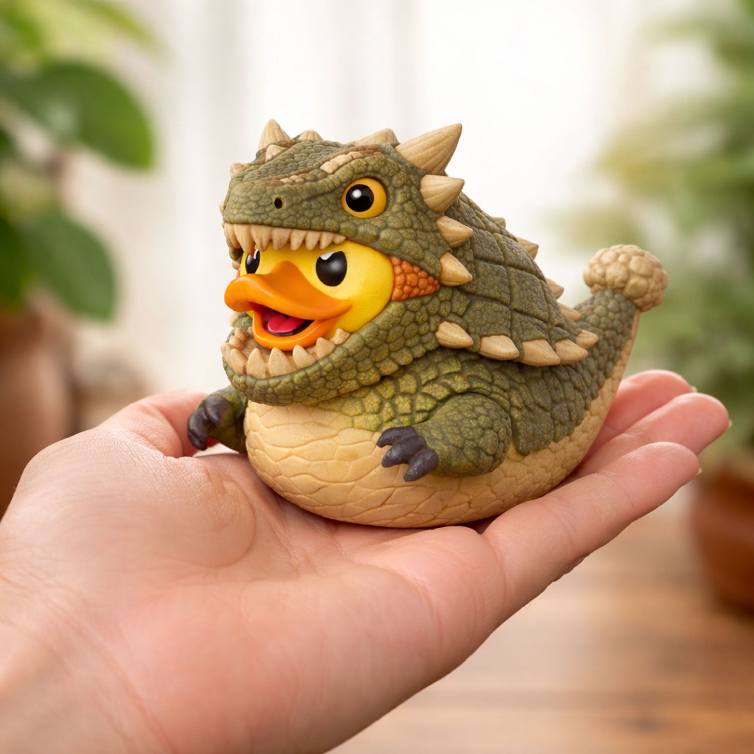 Ankylosaurus Dinosaur Rubber Duck Figurine