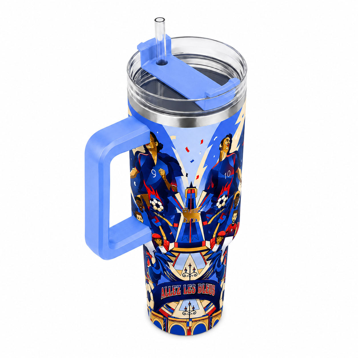 Allez Les Bleus Soccer Tumbler Mug 40oz