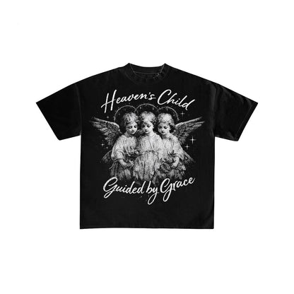 Heaven's Child Guided by Grace Oversized Graphic Tee