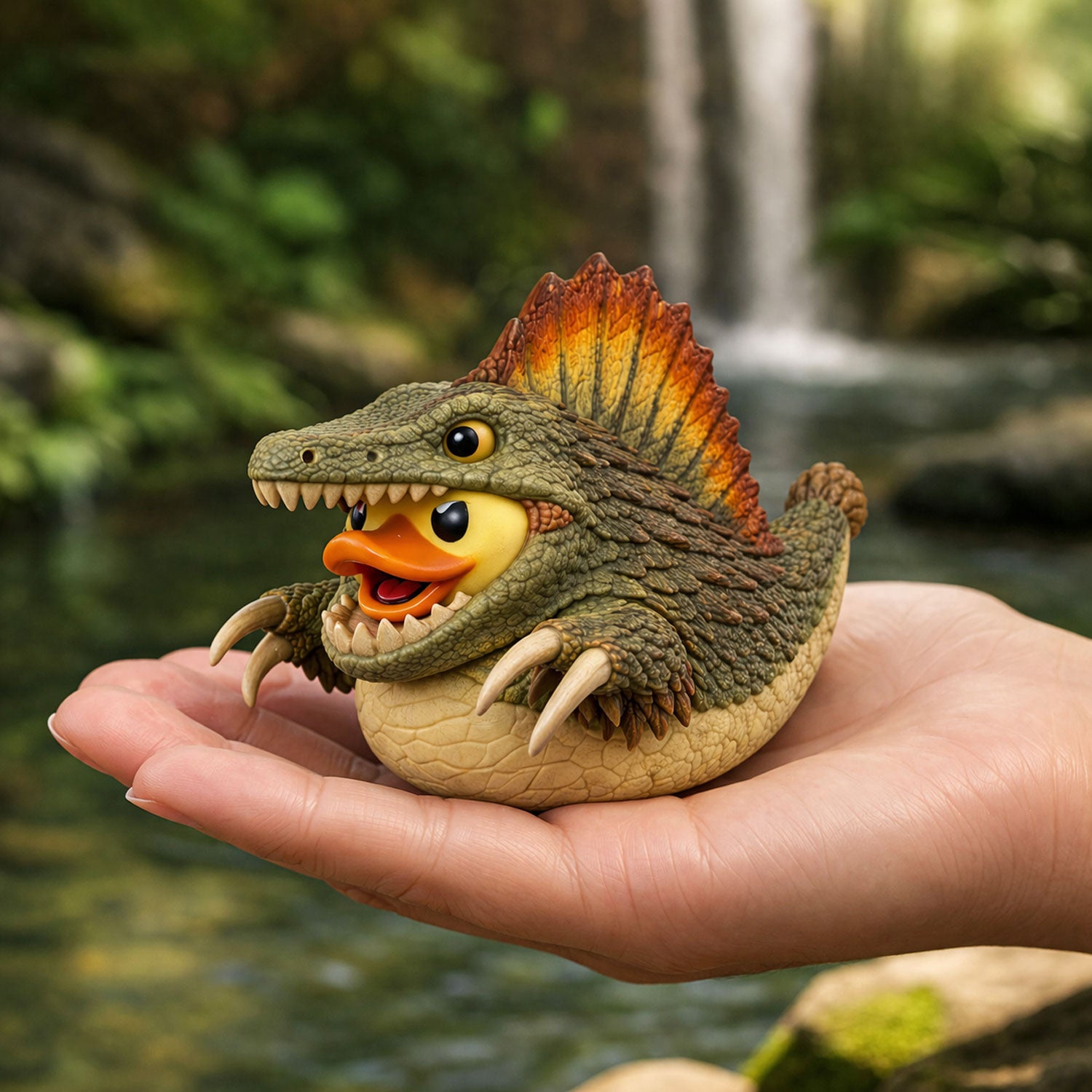 Spinosaurus Dinosaur Cosplay Rubber Duck Figurine