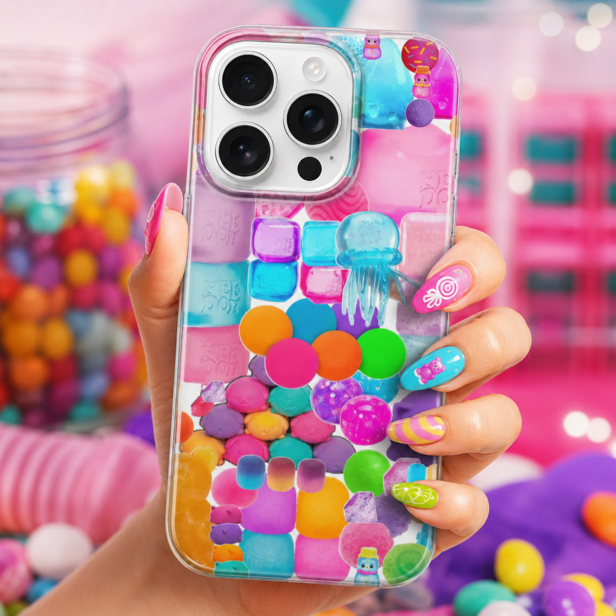 NeeDoh Pastel Candy Sensory Toys Phone Case