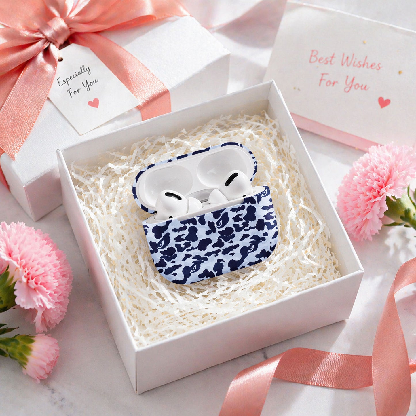 Blue Camo Eye AirPods Case
