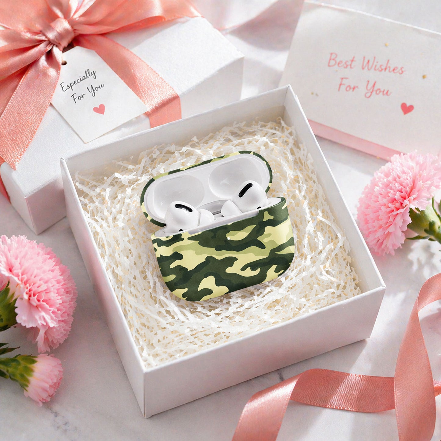 Classic Green Military Camo AirPods Case