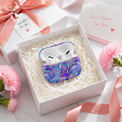 Purple Teal Mandala AirPods Case