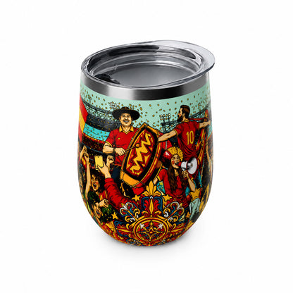 Spain Football Fans Insulated Wine Tumbler