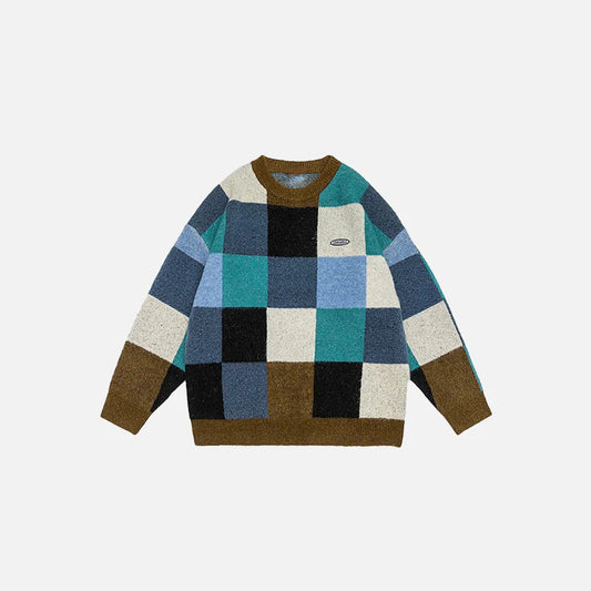 Cozy Patchwork Sweater