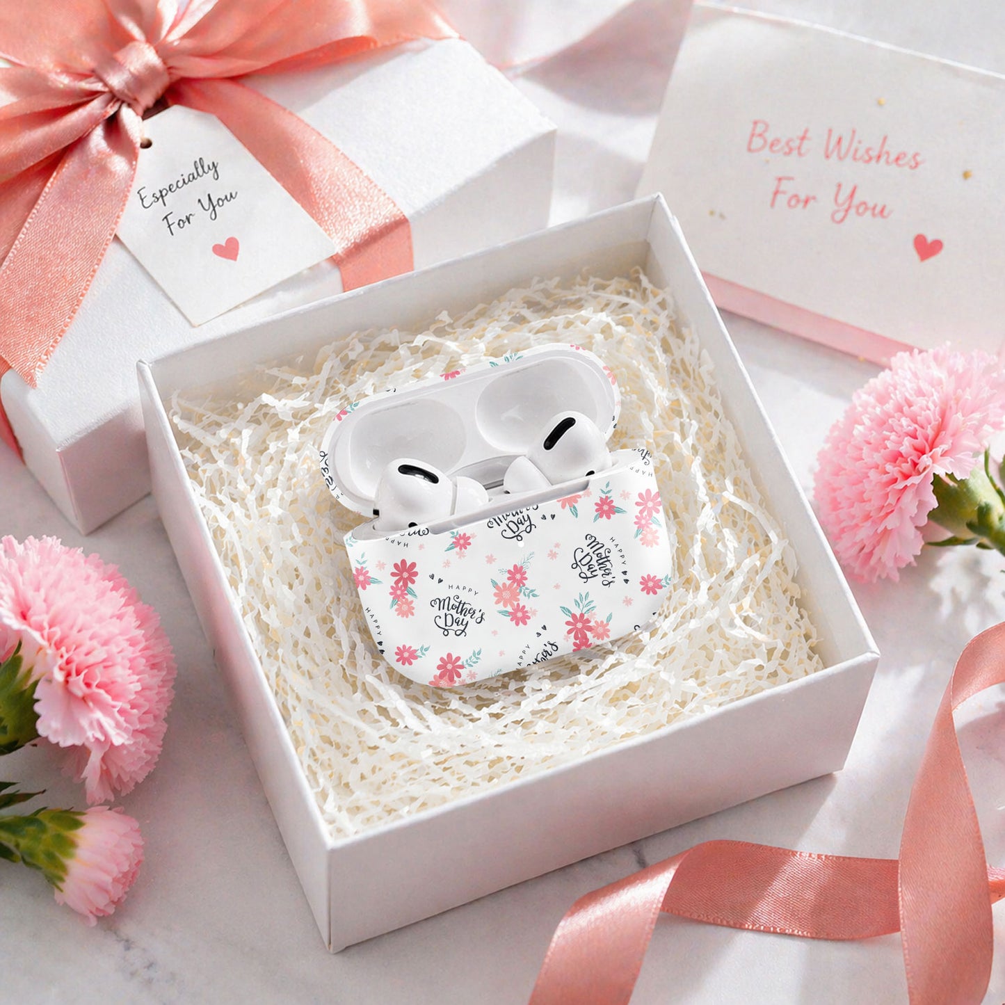 Mother's Day Floral Pattern Earbud Airpod Case